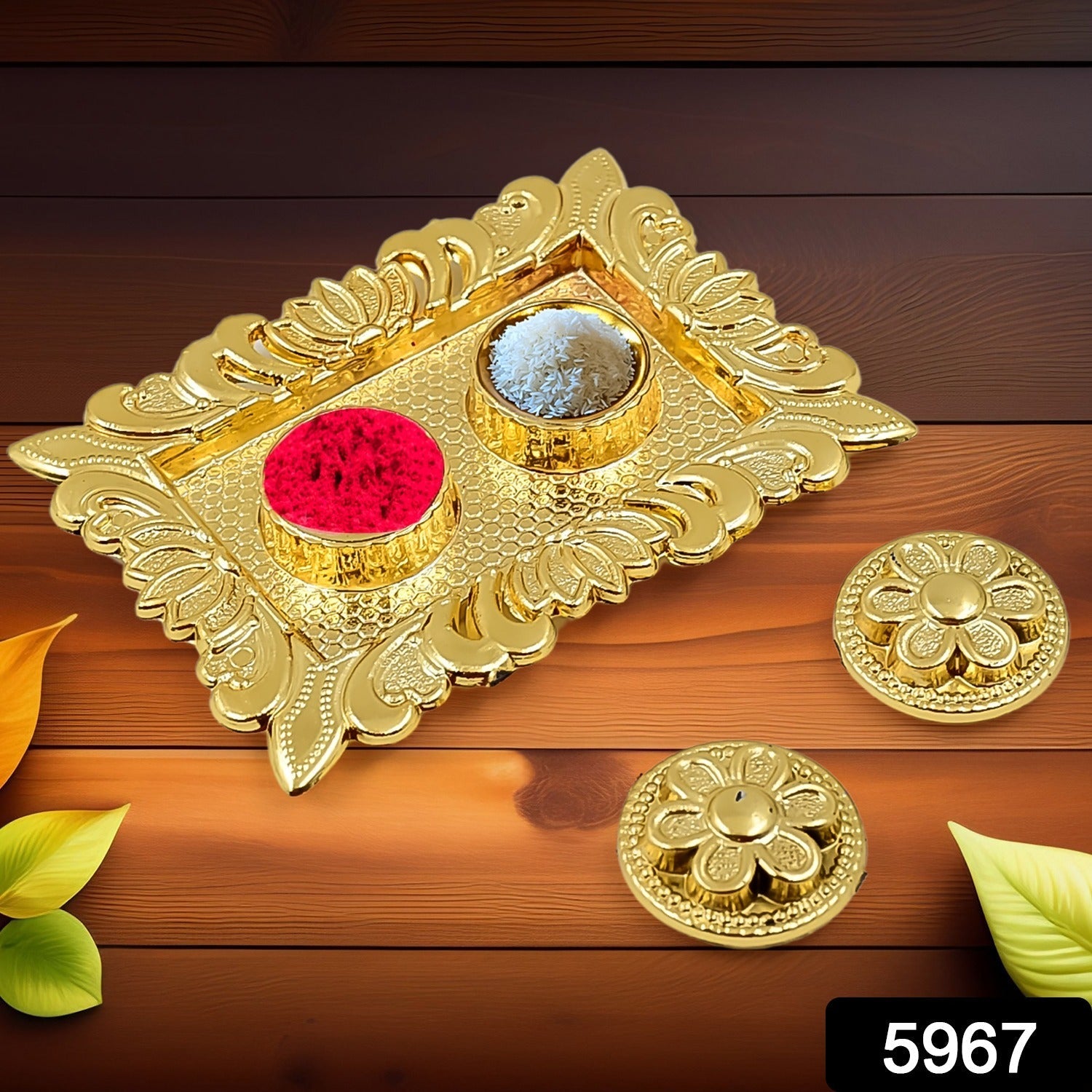 Tray Shape Rakasha Bandhan Special Puja Thali Tray Shape Rakasha Bandhan Special Puja Thali